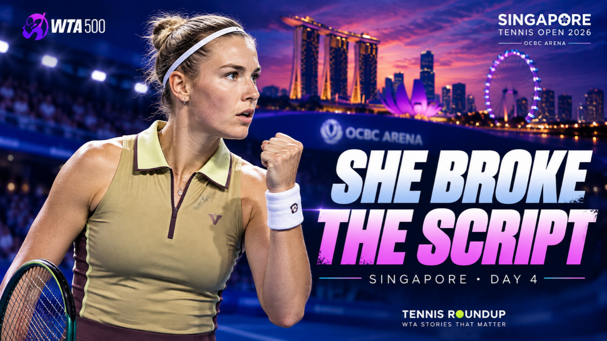 Singapore Tennis Open 2026 Day 4: Prozorova Breaks the Script